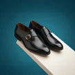 The Cambridge: Hand-Finished Tan Monk Strap with Gold Buckle