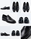 Men's Hand-Patina Calfskin Dress Loafers – Antique Chestnut