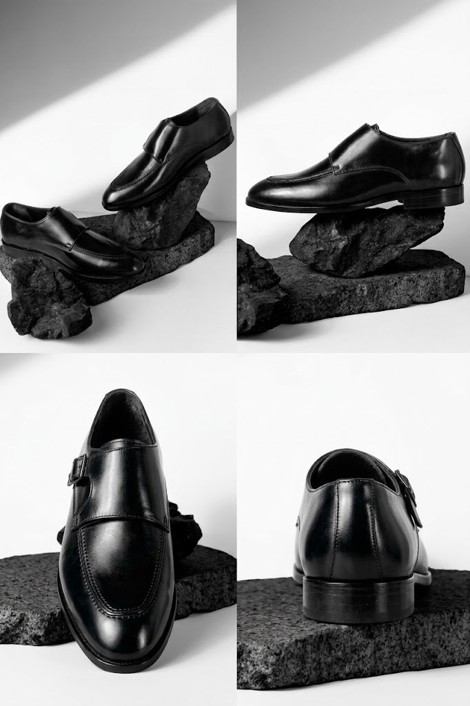 Men's Handcrafted Apron-Toe Slip-On Loafers – Cognac Brown