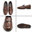 Qadam Handcrafted Quilted Leather Loafers – Deep Espresso Brown