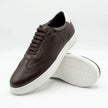 Men's Handcrafted Pebble-Grain Leather & Suede Low-Top Sneakers
