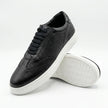 Men's Handcrafted Pebble-Grain Leather & Suede Low-Top Sneakers