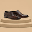 Hand-Burnished Calfskin Semi-Brogue Dress Shoes – Deep Oxblood