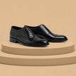 Hand-Burnished Calfskin Semi-Brogue Dress Shoes – Deep Oxblood