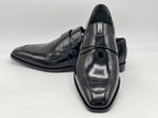 The Venetian: Hand-Burnished Cherry Dress Loafers with Braided Apron Seam